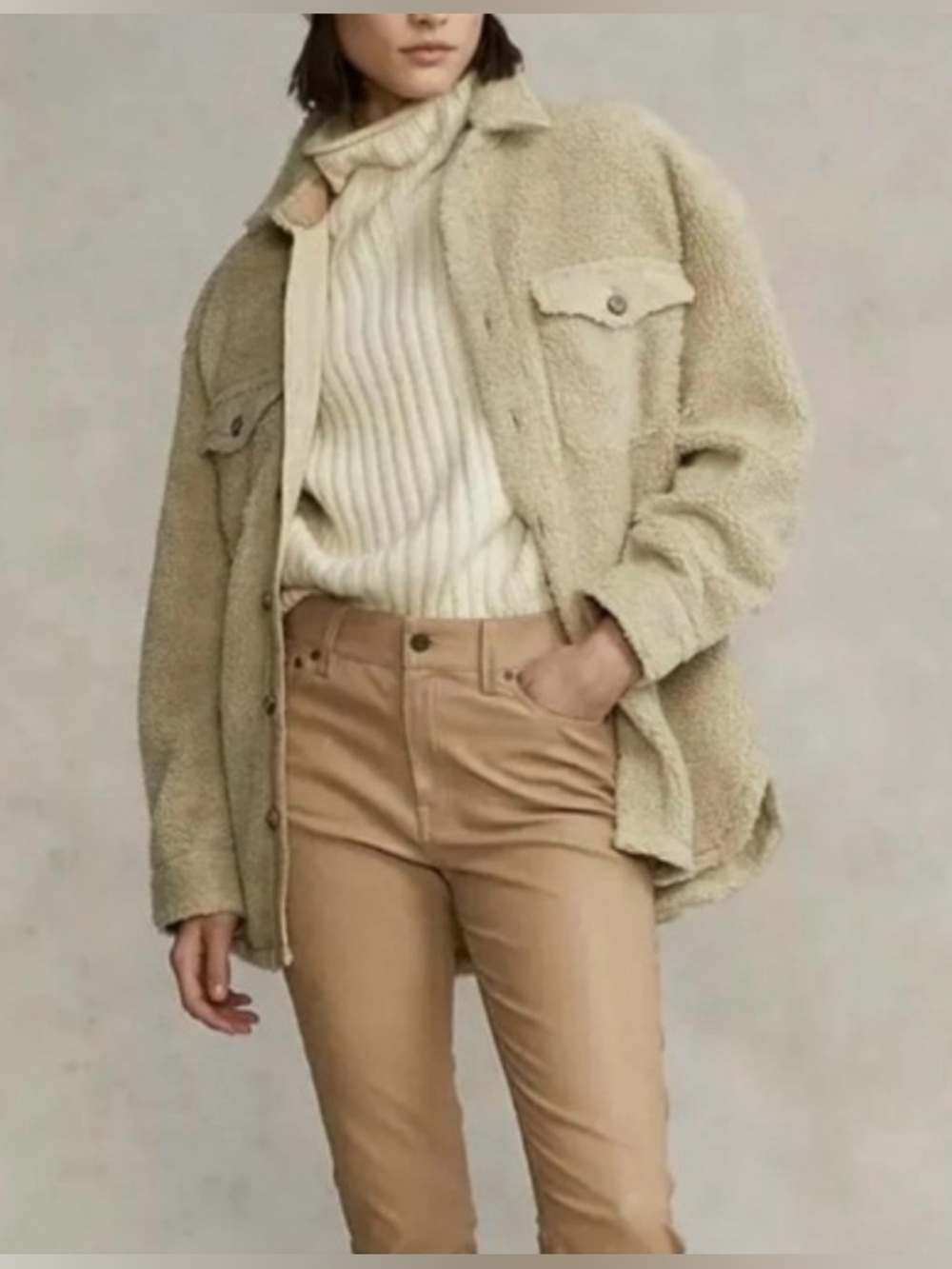 Polo Ralph Lauren Fleece Sherpa Shacket NWT
